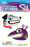 Small temporary tattoo pack Hand puppets