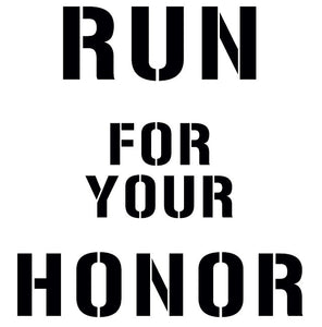 Tatouage temporaire pour les sportifs "run for your honor"