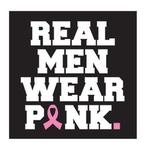 "Real men wear pink" temporary tattoo 6cm