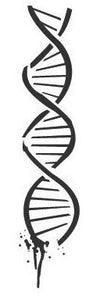DNA symbol 2 weeks inkbox tattoo 10cm