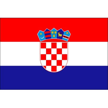 2 tatouages éphémères drapeau croatie