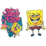 SpongeBob Squarepants temporary tattoo pack 10cm