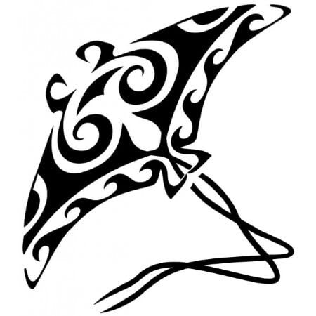 Tatouage temporaire maori raie tribale