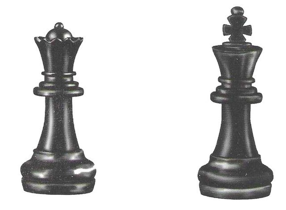 Tatouage temporaire pièces de jeu d'échecs 10cm