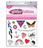 Glitter symbols temporary tattoo pack