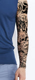 Très grand tatouage full arm "Love and hate" 48cm