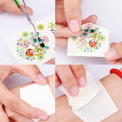 Technique et conseils pour une bonne application d'un tatouage décalcomanie.