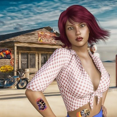 Tatouages temporaires bikers