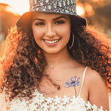 Tatouage éphémère fleur des champs anémone