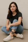 Tatouage personnalisé papillon sur la cheville