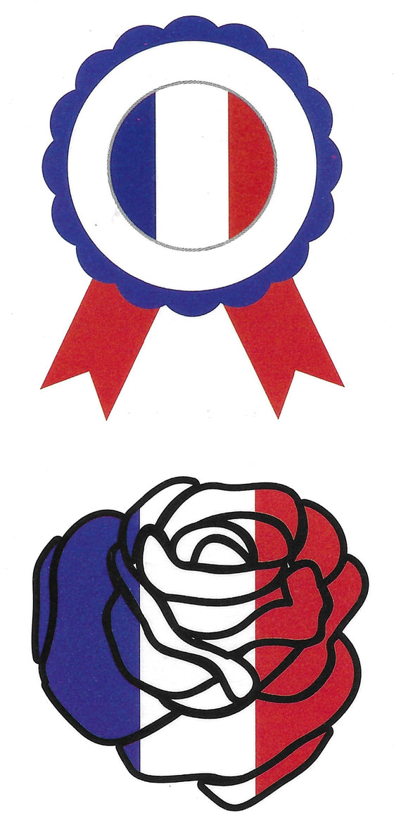 tatouage temporaire drapeau france