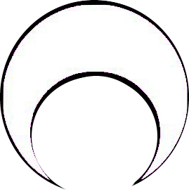 Lune phosphorescente en tattoo