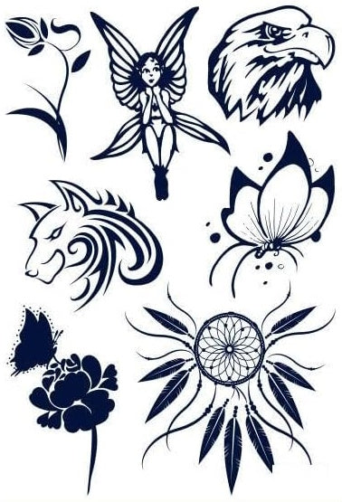 planche tatouages jagua