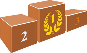 Olympic podium temporary tattoo 7cm