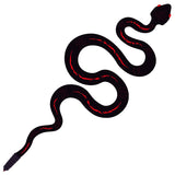 Tatouage temporaire serpent noir et rouge 5 cm
