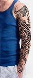 tatouage 2 semaines full arm dragon