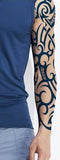 tatouage full arm semi permanent tribal