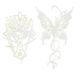 tatouage semi permanent croix et papillon