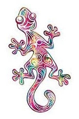 tatouage éphémère gecko