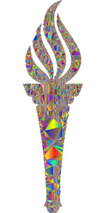 Tatouage temporaire flamme olympique