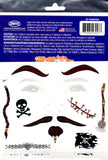Pirates disguise temporary tattoos large bag