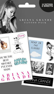 Pack de tatouages éphémères Ariana Grande tattoo