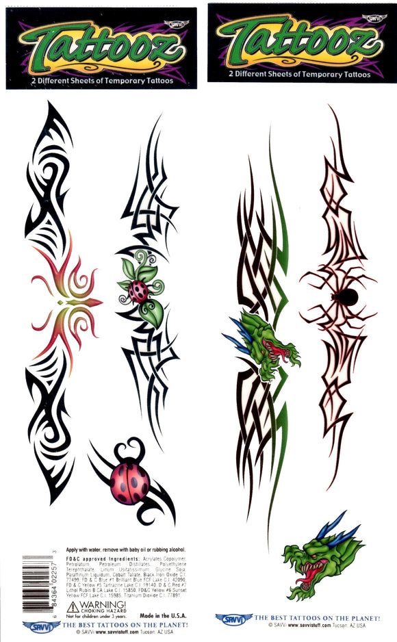 Pochette de tatouages temporaires lower back