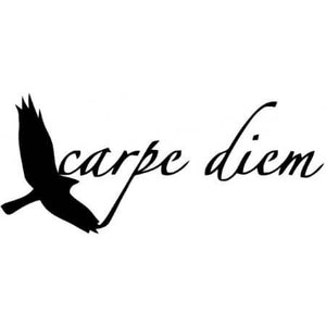 Tatouages temporaires carpe diem avec un oiseau