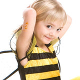 Tatouage temporaire abeille dorée bee mine tattoo 5cm