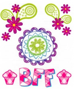 Best friends temporary tattoo board 10cm