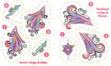 Small temporary tattoo pack butterfly disguise 9cm