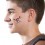 Pirtae skull temporary tattoo 5cm