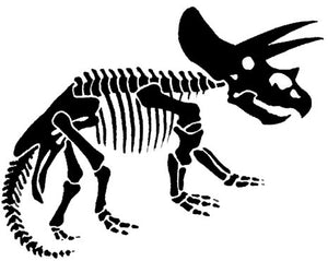 Tatouage squelette de dinosaure tattoo 6,5 cm