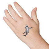White shark marine temporary tattoo 5cm