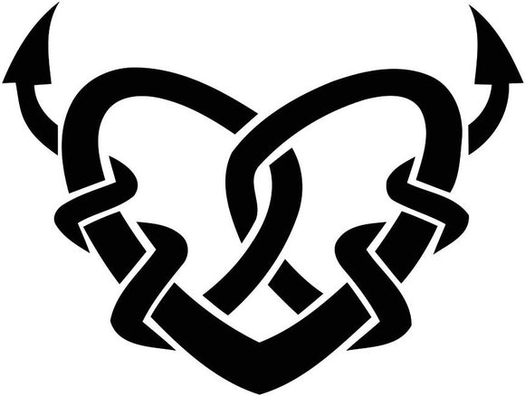 Tatouage temporaire le diable au coeur