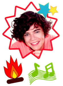 Harry styles One direction temporary tattoo 9cm