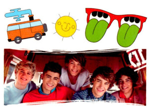 Tatouage One Direction tattoos le groupe 9cm