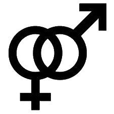 Tatouage éphémère symbole homme et femme