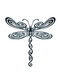 Tatouage temporaire libellule tribale