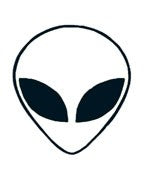 Tatouage temporaire Alien Roswell tattoo 5cm