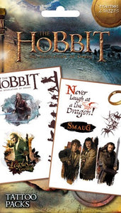The Hobbit Movie temporary tattoo pack