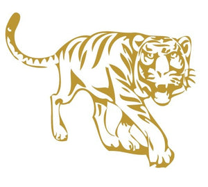 Tatouage temporaire doré représentant un tigre