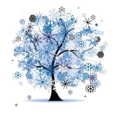 Tatouage temporaire arbre bleu