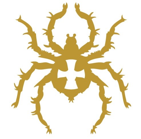 Tatouage temporaire araignée dorée