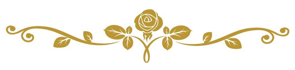 Tatouage temporaire lower back rose doré
