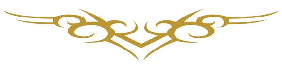 Tatouage temporaire lower back doré