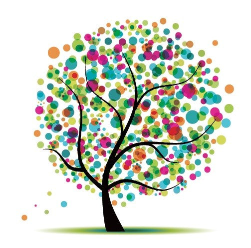 Tatouage éphémère arbre à bulles