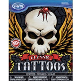 Grande pochette de tatouages têtes de mort