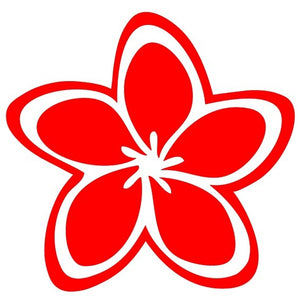 Temporary tattooing flower plumeria tattoo 5 cm