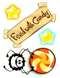 Tatouages temporaires jeu appli cut the rope